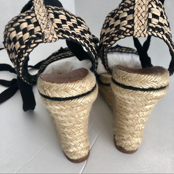 Kate Spade espadrille wedged  with tie - Picture 4 of 6